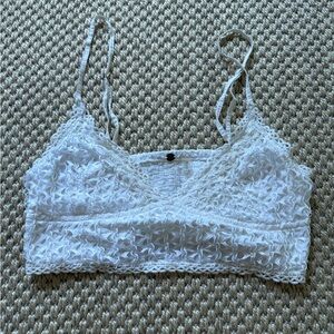 Free People cami crop top white